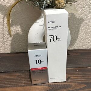 Heartleaf 70 Daily Lotion and Niacinamide Serum Set - White